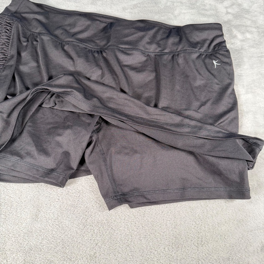 Danskin Now Womens 2X Black Active Skort Ruched Athletic Tennis Golf W2338DK - Picture 6 of 6